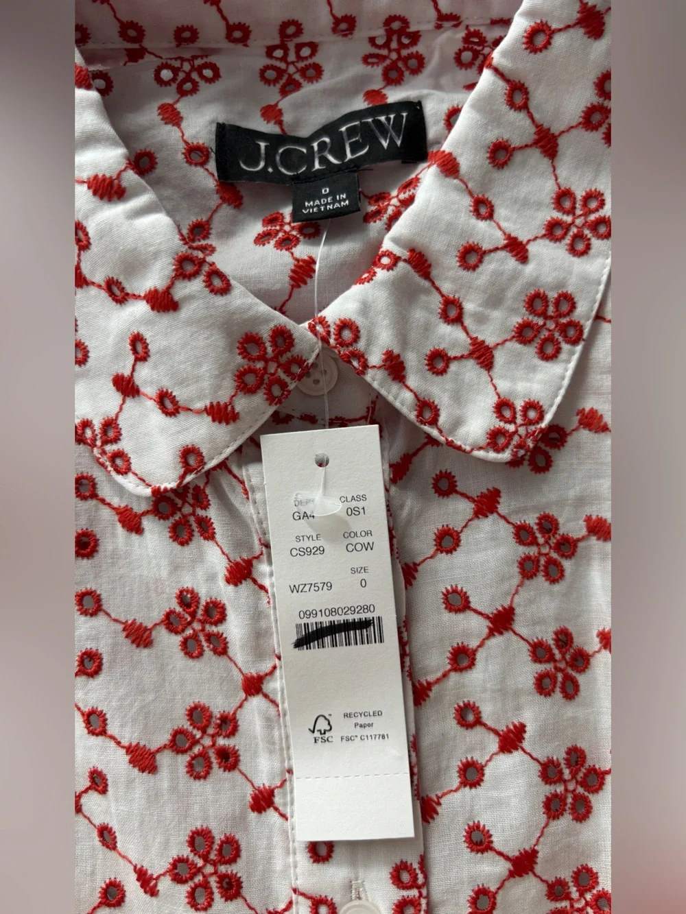 J.Crew Mini eyelet shirt-dress - Picture 4 of 6